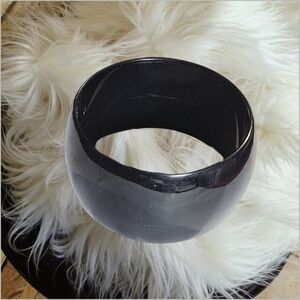 Black Bangle Bracelet